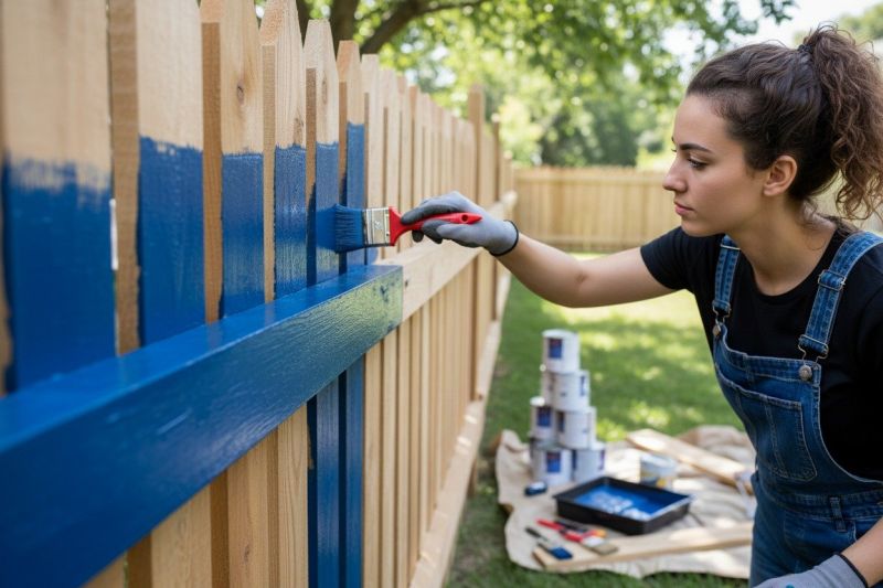 Steel Fence Painting in Waco, TX