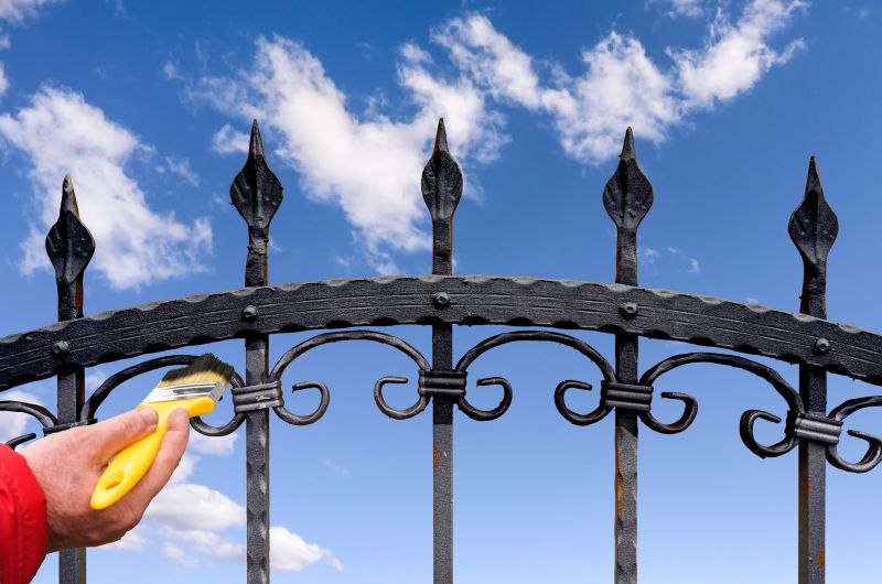 Steel Fence Painting in Waco, TX