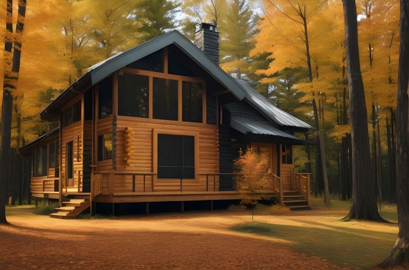 Wood Cabin Staining in Fort Collins, CO