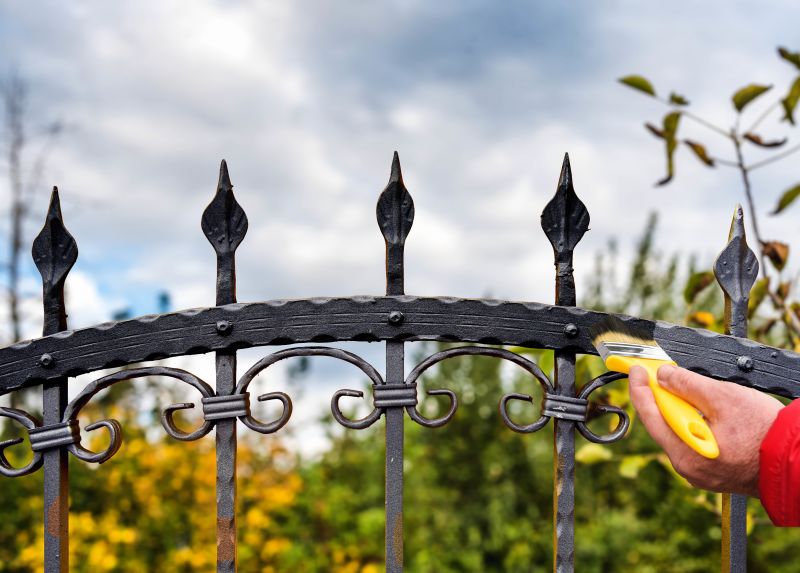 Wrought Iron Fence Painting in Waco, TX